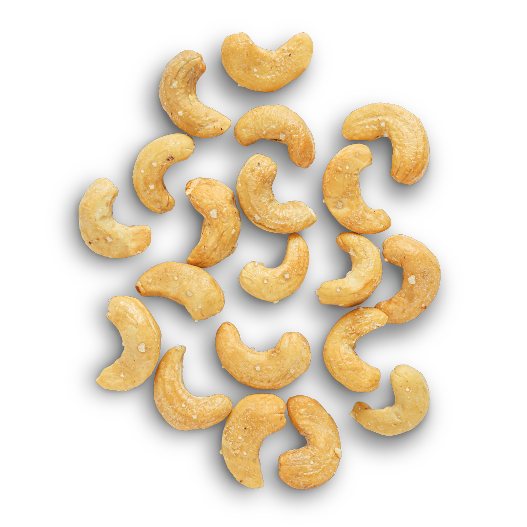 ROASTED CASHEWS | FLEUR DE SEL | BULK (500G)