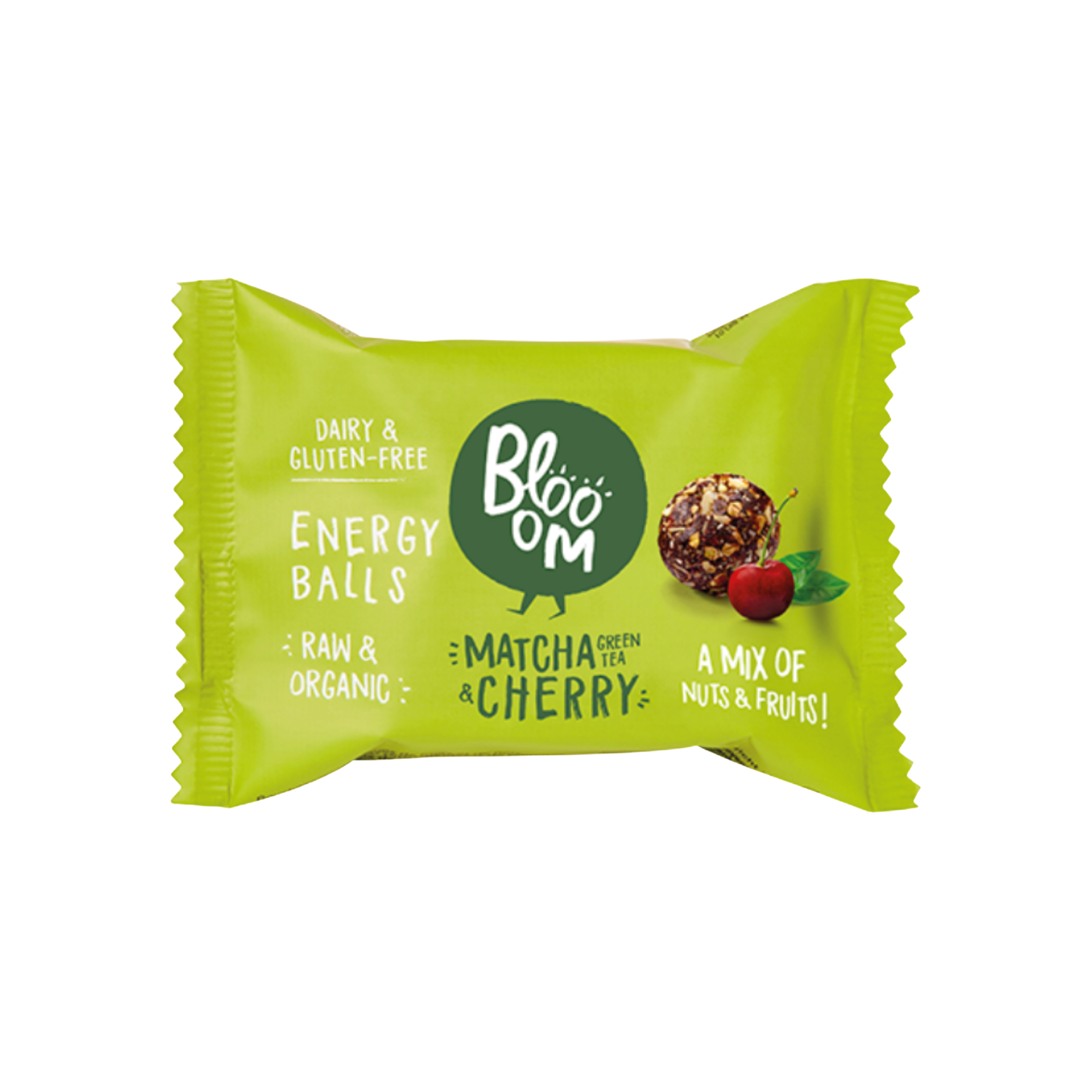 BLOOOM ENERGY BALLS MATCHA & CHERRY Nature Snacks