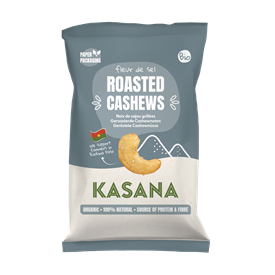 KASANA - SHARING - ROASTED - CASHEW NUTS FLEUR DE SEL - 150g - ORGANIC