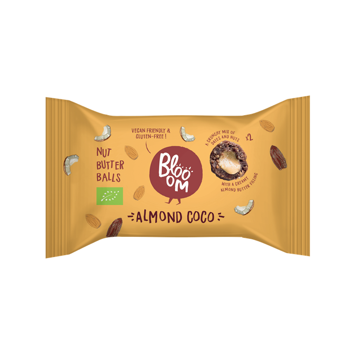 BLOOOM NUT BUTTER BALLS ALMOND & COCO Nature Snacks